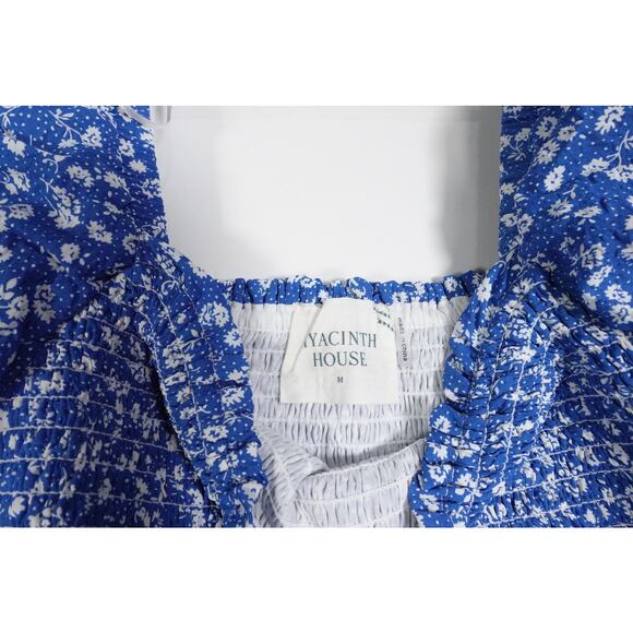 New Tuckernuck Hyacinth House Blue Ditsy Floral Pai Mini Dress Size M 1733-92 - Picture 8 of 12